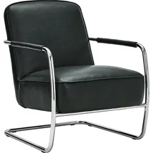 House Doctor Lounge-Sessel Comma Kunstleder 67 x 82 x 77 cm Dunkelgrün