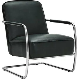 House Doctor Lounge-Sessel Comma Kunstleder 67 x 82 x 77 cm Dunkelgrün