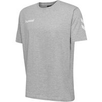 hummel GO Baumwoll T-Shirt Kinder grey melange 164