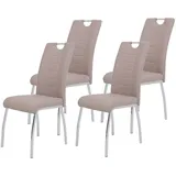 HELA Tische Swingstuhl-Set Andrea Cappucino 4er-Set