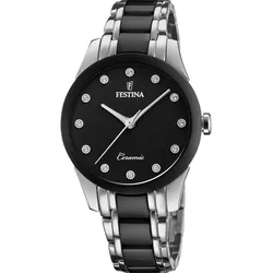 Festina Quarz Damen Keramik F20499/3 - schwarz - 35mm