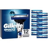 Gillette Mach3 Turbo 3D Rasierklingen für Rasierer, 12 x)