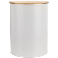 orion group Küchenbehälter Aufbewahrungsbehälter Vorratsdose aus Metall weiß mit Silikondichtung für lose Produkte WHITELINE 2,3l