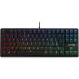 Cherry G80-3000N RGB TKL, Kabelgebundene Gaming-Tastatur Ohne Nummernblock, Schweizer Layout (QWERTZ), RGB-Beleuchtung, Original MX SILENT RED Switches, Schwarz