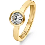JETTE Ring gold / transparent 59