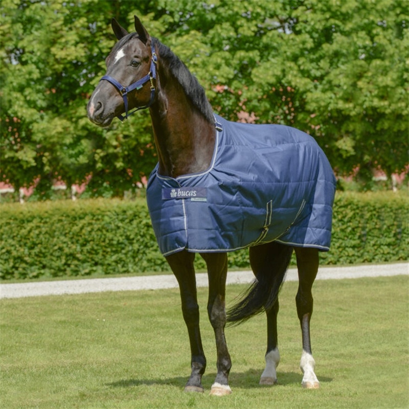 Bucas Stalldecke Quilt, 50g, Navy, für Pferde, 145cm