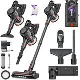 Kesser Akku Staubsauger Schwarz / Rot