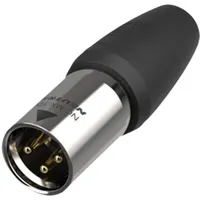 Neutrik XLR 3P Connector male TOP Goldkontakte - Edelstahlgehäuse