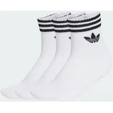 adidas 3-Stripes Ankle Socken 3er Pack Schwarz/Weiß 37-39