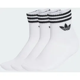 adidas 3-Stripes Ankle Socken 3er Pack Schwarz/Weiß 37-39