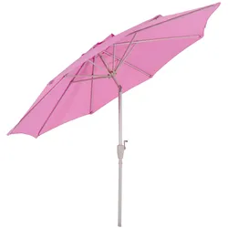 Sonnenschirm Asti, Gartenschirm, Ø 3m neigbar Polyester/Alu 5kg ~ flieder