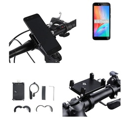 K-S-Trade für Elephone U5 Smartphone-Halterung, (Handyhalterung das Fahrrad Halter Lenkstange Fahrradhalterung) schwarz