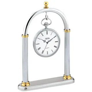 SELVA Taschenuhrständer – Bicolor-Gestaltung – Präsentiert Ihre Taschenuhr auf eine wirkungsvolle Weise – Am besten für goldene als auch Silberne Uhren geeignet – Ohne Uhr – C336025
