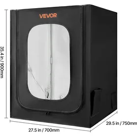 Vevor 3D-Druckergehäuse Druckerzelt (70x75x90 cm), staubdichte & wasserfeste Schutzhülle mit konstanter Temperatur & LED-Beleuchtung, kompatibel mit gängigen Modellen von Creality/ELEGOO/Anycubic