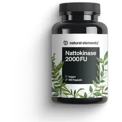 Nattokinase – 180 hochdosierte Kapseln je 100mg (20.000 FU/g) – ohne Gentechnik – vegan, ohne unnötige Zusätze – in Deutschland produziert & laborgeprüft 180 St