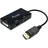 Equip DisplayPort-zu-VGA-/HDMI-/DVI-Adapter 0,24 m Schwarz
