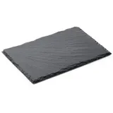 Gastro Spirit Servierplatte Schieferplatte 30 x 20 x 0,5 cm, schwarz, Schiefer, (Set, 6-tlg., 6er Set Naturschieferplatten), Dekoanwendungen schwarz