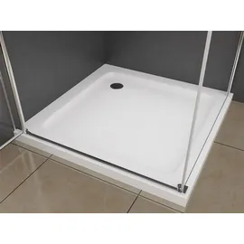 Buylando Isabella Eck-Duschkabine mit Drehtür rechts 80 x 195 cm Transparent/Silber D648360641500