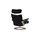 Stressless Relaxsessel Leder 91 x 112 x 84 cm Schwarz mit Hocker