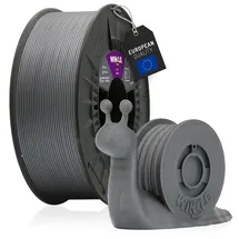 winkle feed your printer WINKLE PLA HD Filament 1.75mm Silber, 1kg Spule, 3D Drucker Filament Kompatibel mit FDM Druckern, 3D-Druckmaterialien, Maßgenauigkeit +/- 0.05mm, Bioabbaubar Leicht zu Bedrucken