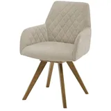 Dine + Mine Esszimmerstuhl  Bristol 1 , beige , Maße (cm): B: 61 H: 88 T: 66.5