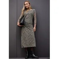 STREET ONE Midikleid Leo-Muster Beige 40