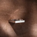 Keuco Edition 90 Square Seifenablage, 19155019000 komplett mit Echtkristall-Seifenschale, verchromt