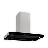 Klarstein Valeria Inselabzugshaube 90cm 650m3/h Abluft Touch LED Glas Edelstahl