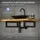 ML-Design Wandkonsole Schwarz, Metall, 15x3x35 cm, Wohnzimmer, Regale, Wandboards