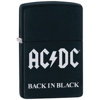 Zippo AC/DC® Black in Black Sturmfeuerzeug