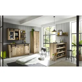 furn.design Unterschrank Küchenschrank 161 x 93 cm Braun