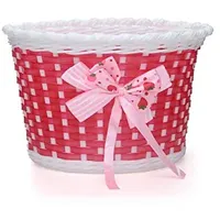 Inovey Fahrrad-Fahrrad Korb Vorn Dekoration Für Kinder-Rot