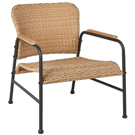 Beliani Lounge Set 4-tlg. Beige/Schwarz