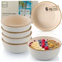 Sänger Rio Creme| | 6 teilig, aus Steingut |