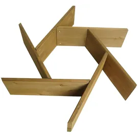 Mendler Pflanzkasten HWC-L70, Blumentopf Blumenbeet 7 Fächer, eckig 100x87cm Outdoor Tanne Holz MVG-zertifiziert, braun