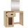 vidaXL Schminktisch Mit Leds Sonoma-eiche 90x50x132,5 cm) Holzwerkstoff vidaXL,