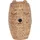 Beliani Aufbewahrungskorb Teddybär Geflecht 40 x 30 x 20 cm beige/transparente