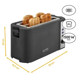 First Austria 4-Scheiben-Toaster Schwarz
