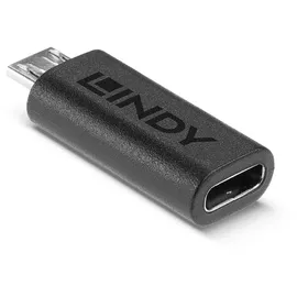 Lindy USB 2.0 Adapter [1x USB-C® Buchse - 1x USB 2.0 Stecker Micro-B