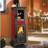 La Nordica Extraflame Holzofen Gemma Bordeaux Majolika-Ofen 7,2 kW 206 m3
