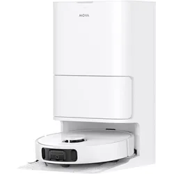 MOVA Nass-Trocken-Saugroboter "E40 Ultra", weiß, B:34cm H:59cm T:47,5cm, Saugroboter, 75 Tage saugen ohne Aufwand, Teppicherkennung, 19.000Pa Saugkraft