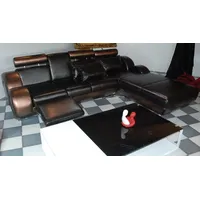 JVmoebel Ecksofa Elegante Designer Eckcouch Berlin II Ledersofa Ecksofa Sofa Couch, Made in Europa braun