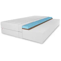 marpur Schaummatratze, Weiß, Textil, H3 + H4, 180x200 cm, Oeko-Tex® Standard 100, Schlafzimmer, Matratzen Shop, Matratzen