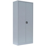 LÜLLMANN Stahlschrank 530330 lichtgrau 80,0 x 38,3 x 180,0 cm, aufgebaut