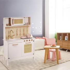 AGA Kinder-Retro-Holzküche aus MDF mit BOHO-Zubehör