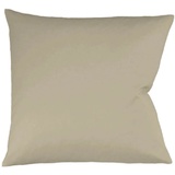 FLEURESSE Kissenbezug Satin 80 x cm Grau Taupe