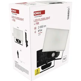 EMOS Tambo mit Bewegungsmelder 20 W 2000 lm schwarz