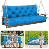 GPCHZM Hollywoodschaukel Auflage 150cm Wasserdicht Gartenbank Auflage Verdickt(12.5cm) Mit Rückenlehne Schaukelbank Auflage für Hollywoodschaukel Sitzbank Gartenbank Terrasse Hinterhof Rasen Veranda