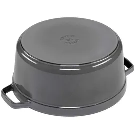 Staub Cocotte 26 cm rund graphitgrau