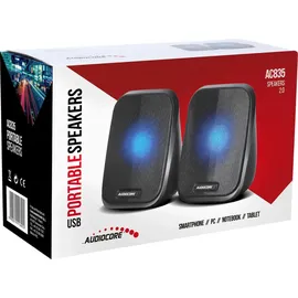 Audiocore AC835 Lautsprecher Schwarz Kabelgebunden 6 W